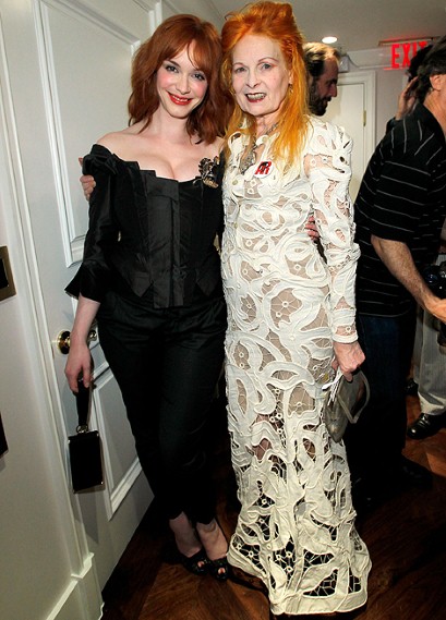 Christina Hendricks+Vivienne Westwood